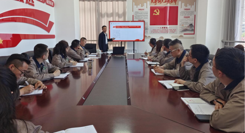 恪守“六大紀(jì)律” 筑牢思想根基——集團(tuán)黨委委員、紀(jì)委書記赴朝物開投公司黨支部講授專題黨課